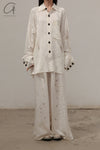 Mutedance 24 Spring/Summer Silk Elastic Waist Loose Pants MD-MD24SS10-HUIBAI hoary PM114